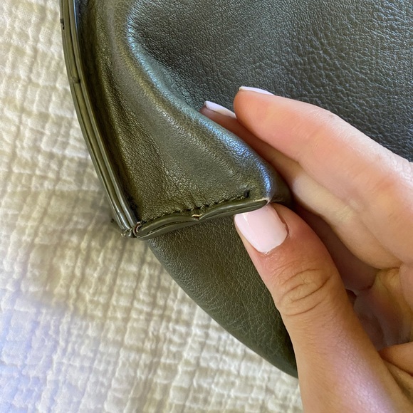 Anthropologie green leather purse - Picture 9 of 16